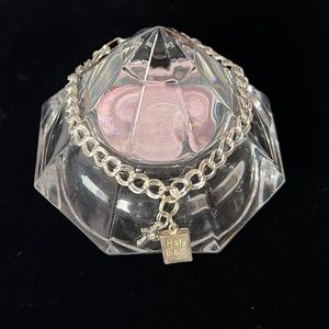 HOLY BIBLE ITALY .925 SILVER CHARM BRACELET